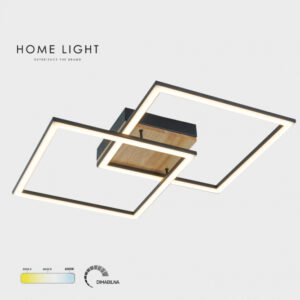 SOLEA 38 PLAFONSKA SVETILJKA 36W 3000/4000/6000K CRNA/DRVO DIM