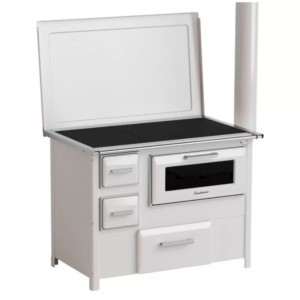 Šporet na čvrsto gorivo MBS SD 9 RS, beli, desni