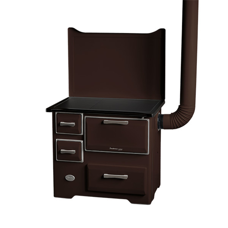 Šporet na čvrsto gorivo MBS SD 7 EM SL D braon