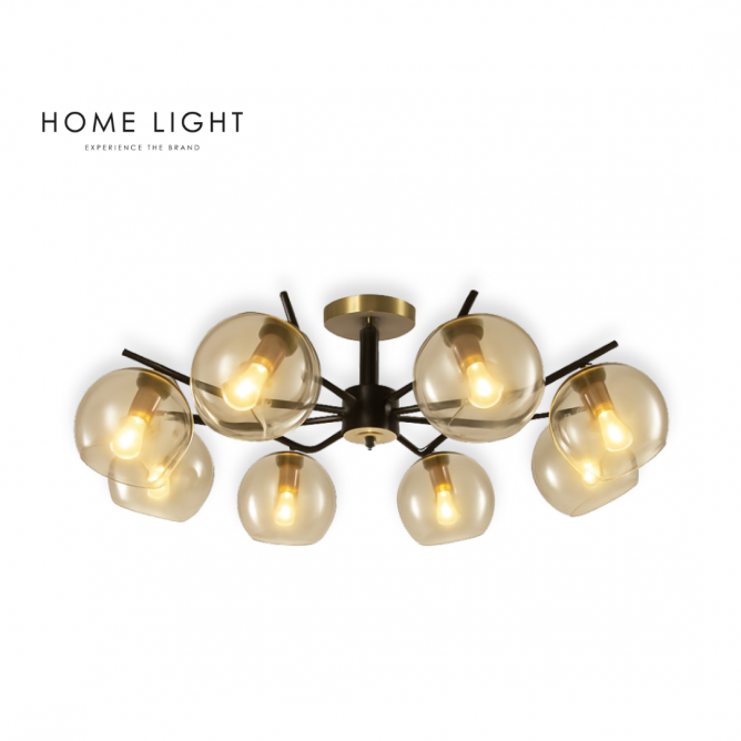 TALIA 32 LUSTER 8*E14 CRNA/BAKAR