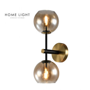 TALIA 33 ZIDNA LAMPA 2*E14 CRNA/BAKAR