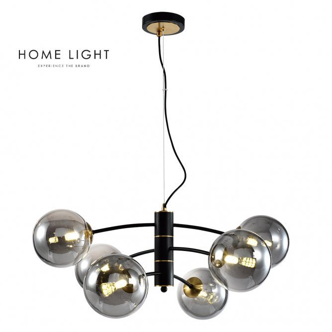 TALIA 49 LUSTER 6*G9 CRNA/BAKAR