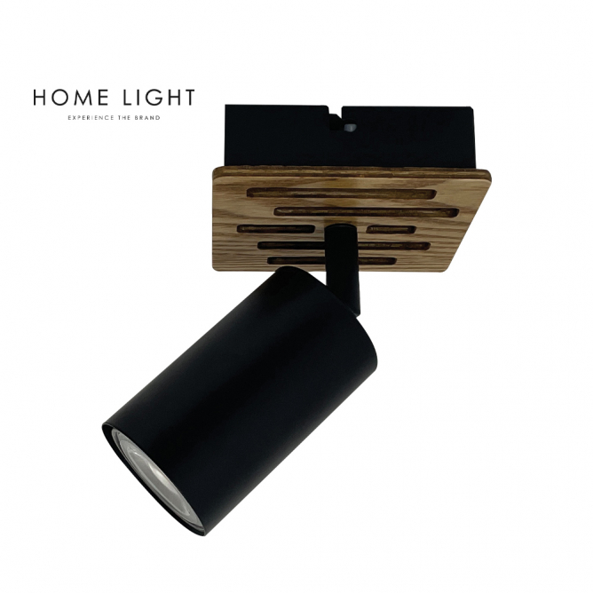 TALIA 65 SPOT SVETILJKA 1*GU10 CRNA/DRVO