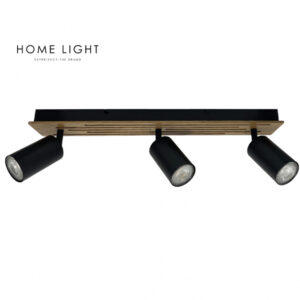 TALIA 67 SPOT SVETILJKA 3*GU10 CRNA/DRVO