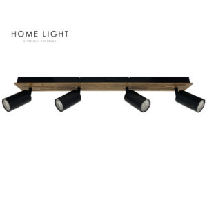 TALIA 69 SPOT SVETILJKA 4*GU10 CRNA/DRVO