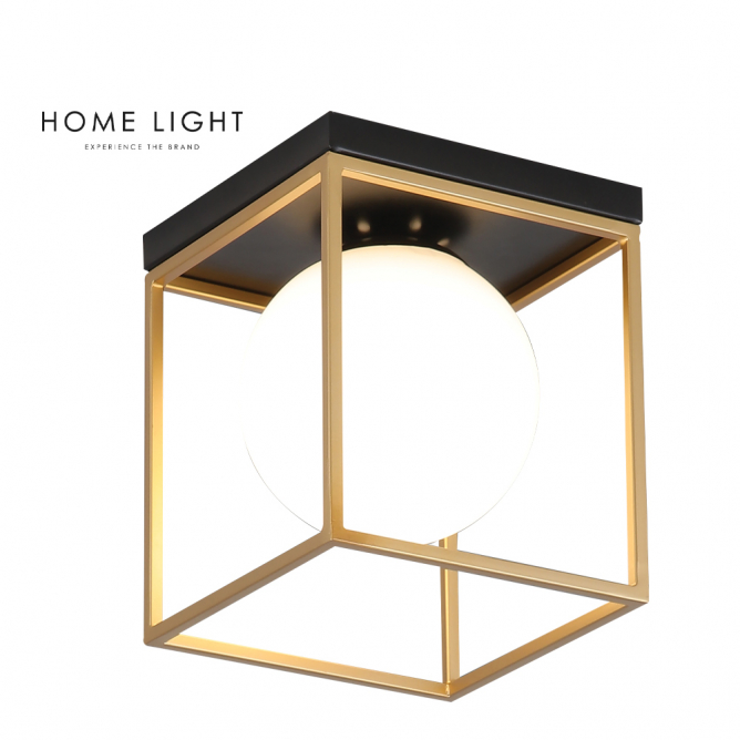 TALIA 71 PLAFONSKA SVETILJKA 1*E14 CRNA/ZLATO