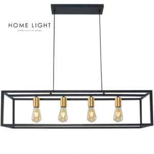 TALIA 77 LUSTER 4*E27 CRNA/ZLATO