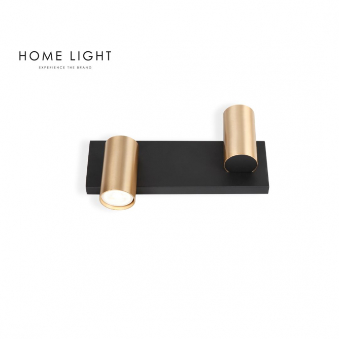 TALIA 89 SPOT LAMPA 2*GU10 CRNA/ZLATO