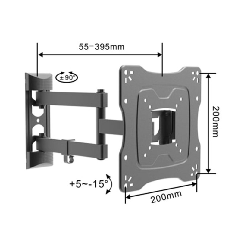 DOWE TV nosač ZGLOBNI 17”- 42”do 30kg Vesa 200*200 (764)