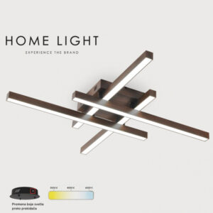 VESTA 530 PLAFONSKA SVETILJKA 40W 3000/4500/6000K TAMNO DRVO/ZLATO