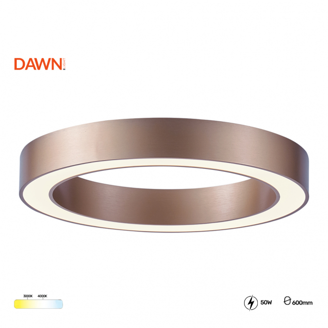 VESTA 680 PLAFONSKA SVETILJKA 50W 3000/4000K BRAON