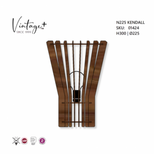 VINTAGE KENDALL N225 ZIDNA LAMPA 1*E27 (O 325 mm, h-300 mm) - SKU01424