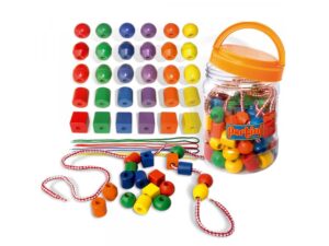 VIGA Drvene Perlice nizalice tegla 3706