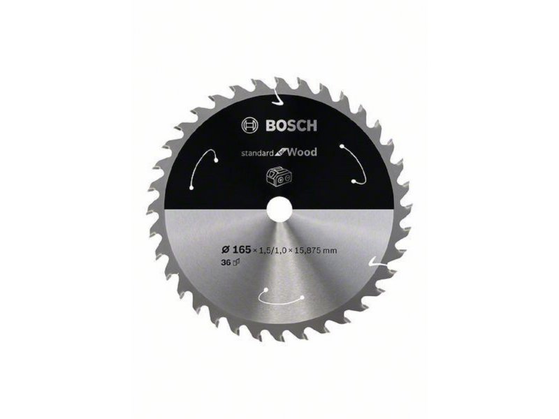 BOSCH List kružne testere za akumulatorske testere 165×15.875×1.5 1.0x36T