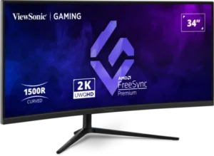 Monitor 34 Viewsonic VX3418C-2K 3440x1440/UltraWide QHD/VA/1ms/180Hz/2xHDMI/2xDP/Zvučnici/Curved