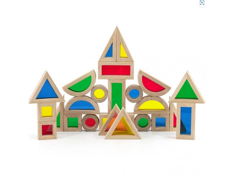 VIGA Drvena senzorna geometrijska tela igra