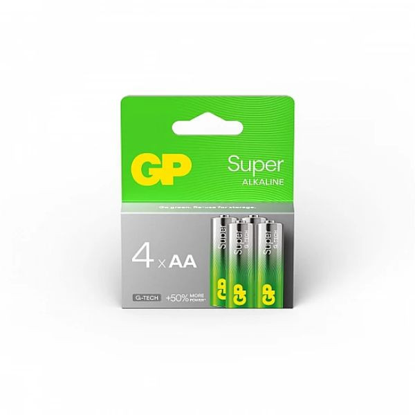 Baterije GP LR6-SB4 AA Super Alkaline, 4kom
