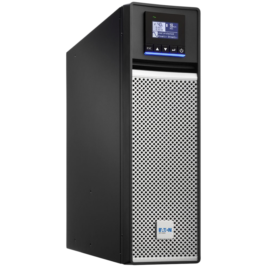 Eaton UPS 5PX Gen2 3000VA/3000W; 3U; Rack/Tower; Line Interactive; Input C20; Output C13x 8, 1x C19; LCD display; USB port; Serial port (RS232); Dry contacts (3 outputs