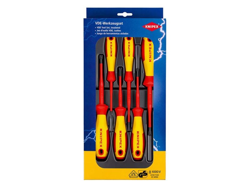 KNIPEX Set izolovanih odvijača 1000V VDE 6/1 – 00 20 12 V05