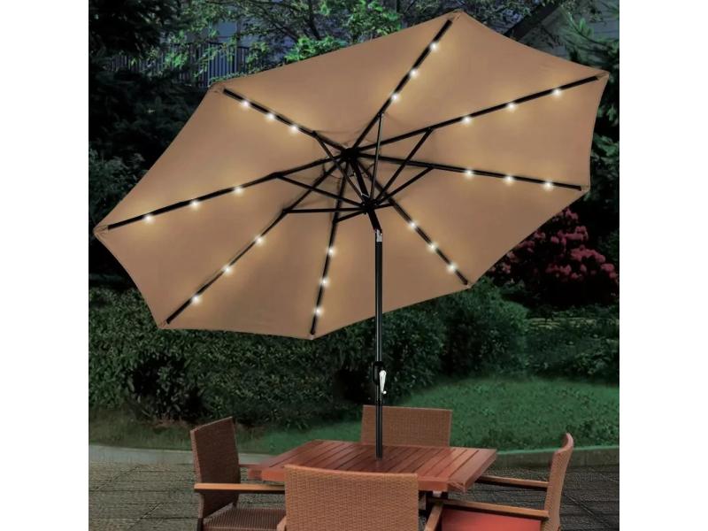 Bolzz Suncobran sa led osvetljenjem brown Bolzz