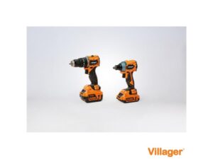 VILLAGER FUSE set bušilica VLP 5121 + odvrtač VLP 6420, baterija 1x2,0Ah,1x4,0Ah, punjač 2,4A