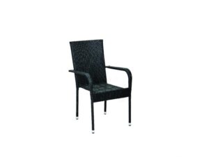 Green Bay Bay stolica od ratana crna 6/1