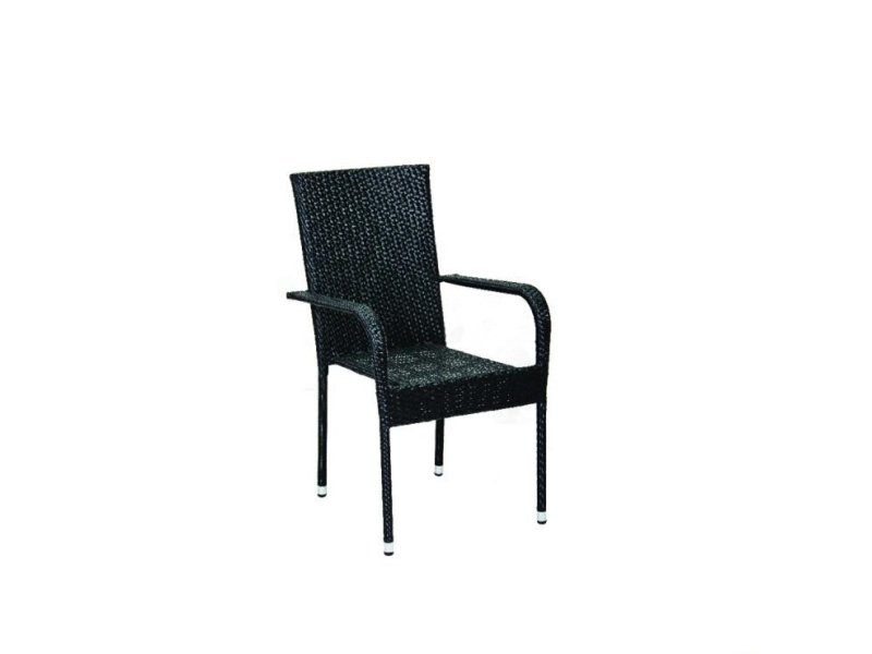 Green Bay Bay stolica od ratana crna 6/1