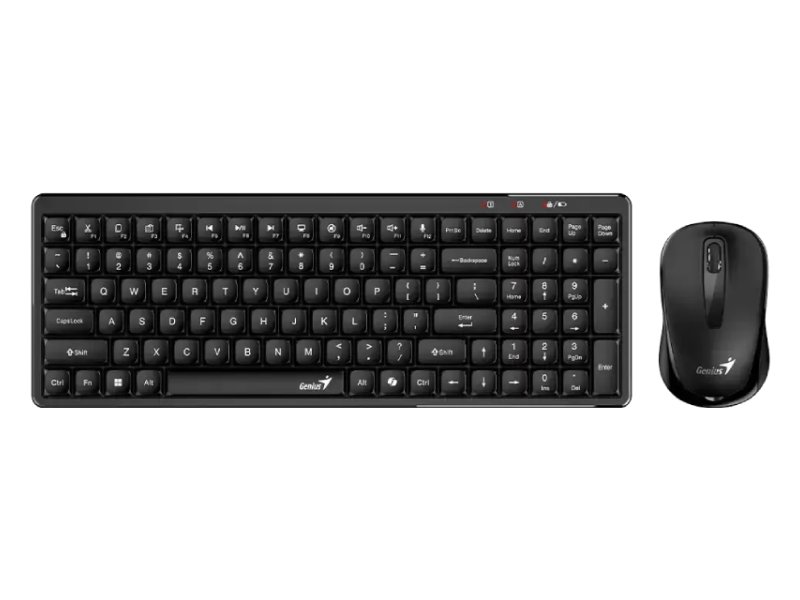 GENIUS LuxeMate Q8100 Wireless USB US crna tastatura + miš