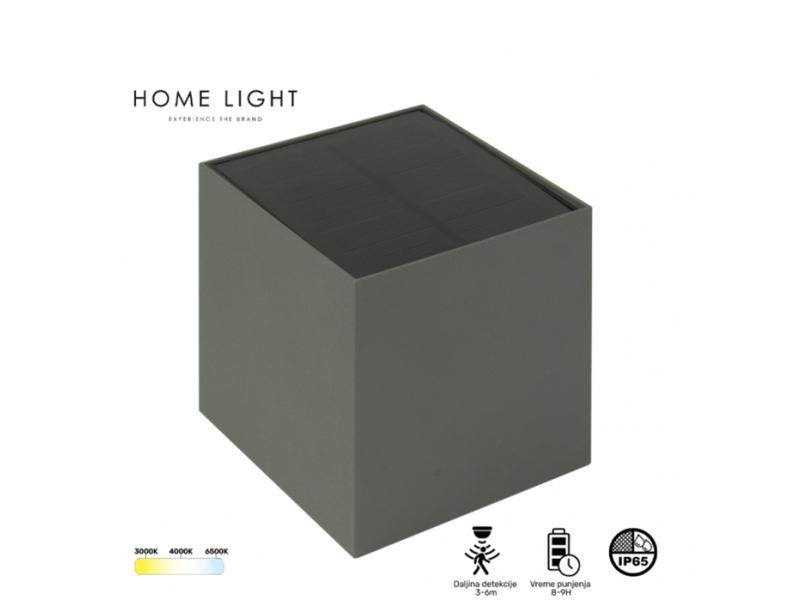 HOME LIGHT Tayo 6W 3CCT Solarna svetiljka siva