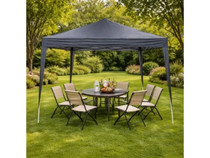 PROGARDEN 3×3 gazebo tenda siva 006
