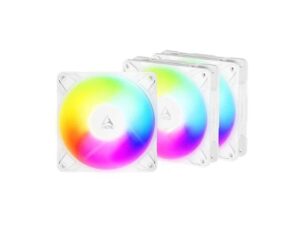 Arctic P12 PRO 120mm Reverse A-RGB 3 komada set ventilatora beli ACFAN00334A