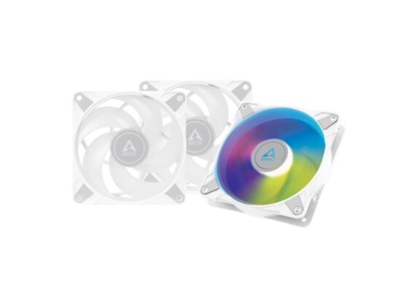 Arctic P12 PWM 120mm PST A-RGB 3 komada set ventilatora beli ACFAN00258A
