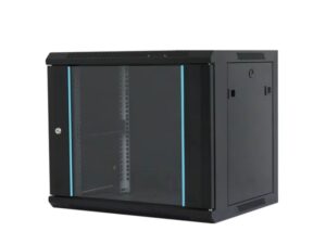 MAXPRO LINE Rack orman nazidni, 9U, 600x600, staklena vrata