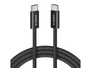 ANKER Zolo USB tip-C kabl M/M 1m, za Apple, super brzo punjenje 240W/480Mbps, pleteni, crni