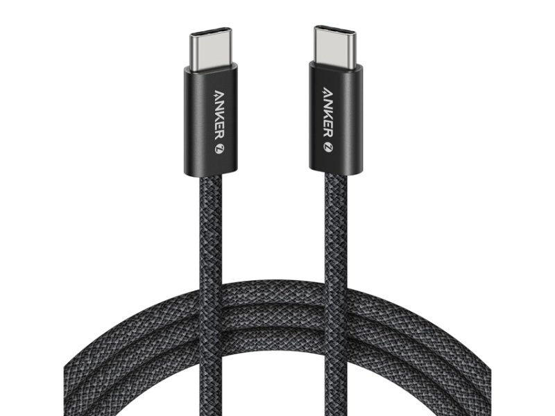 ANKER Zolo USB tip-C kabl M/M 1m, za Apple, super brzo punjenje 240W/480Mbps, pleteni, crni