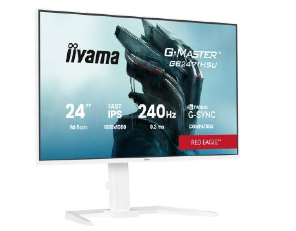 Monitor 24′ Iiyama GB2471HSU-W1 IPS 1920×1080/240Hz/0.4ms/HDMI/DP/USB-C