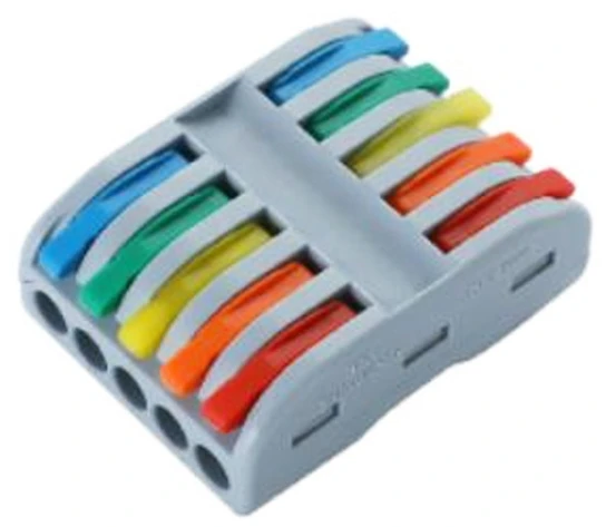 WAGO klema 5 in 5 out sa polugom, 2 kom pakovanje i cena za 2 komada