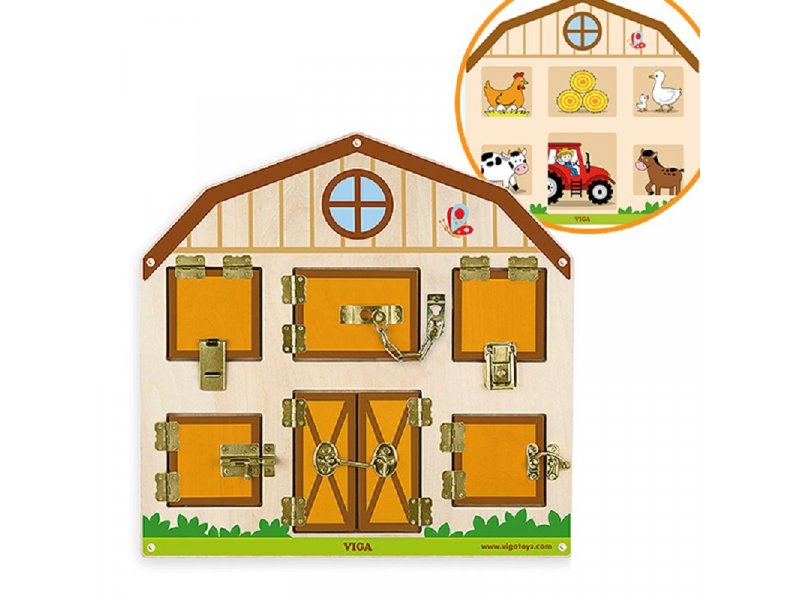 VIGA Aktivity zidni pano ”Otključaj/zaključaj”