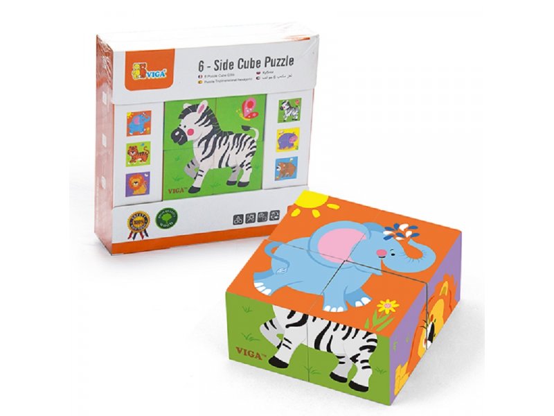 VIGA Drvene priče 6/1 životinje