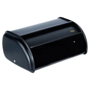 Vilde 259615 - Crna metalna kutija za hleb 36x23x14.5 cm