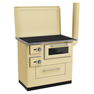 Šporet na čvrsto gorivo MBS 10 RS, krem, desni new line