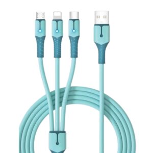 Xwave Kabl 3U1 Type A na micro+Type C+lightning 1.5m/3.25A/65W CRNI