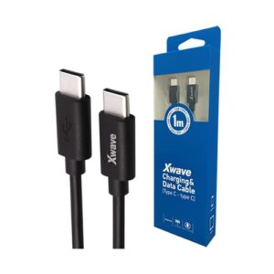 Xwave Kabl Type C na Type C 1m/3A/65W CRNI