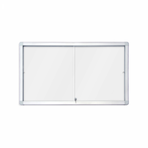 Tabla oglasna Rocada 8xA4, bela magnetna, klizna vrata, 94 x 68