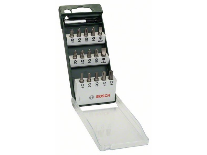 BOSCH 16-delni set bitova odvrtača Standard, mešani (S, PH, PZ, T) 2609255977