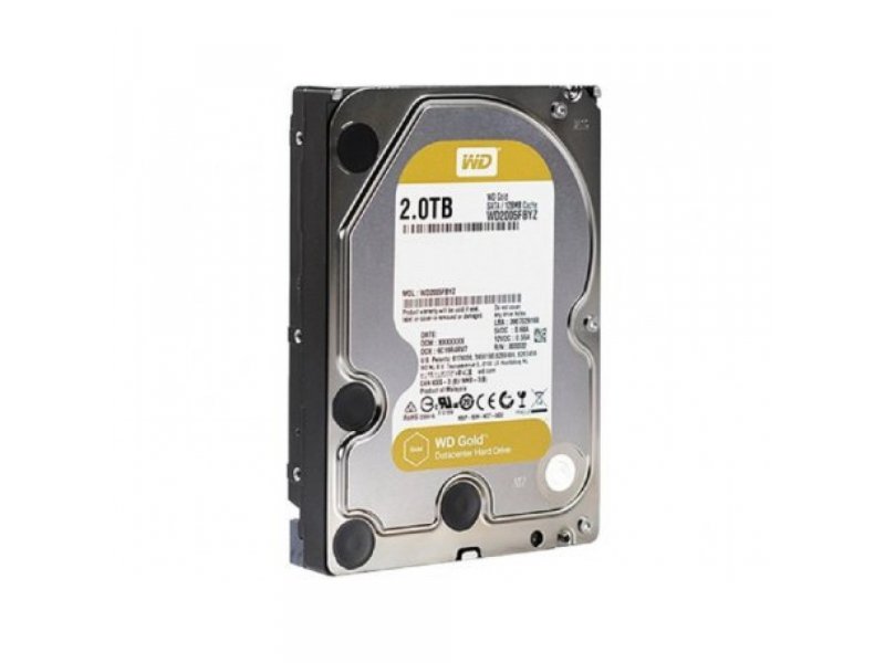 WESTERN DIGITAL Gold HDD Server 2TB, 3.5”, 128MB, 7200 RPM, SATA 6 Gb/s (WD2005FBYZ)