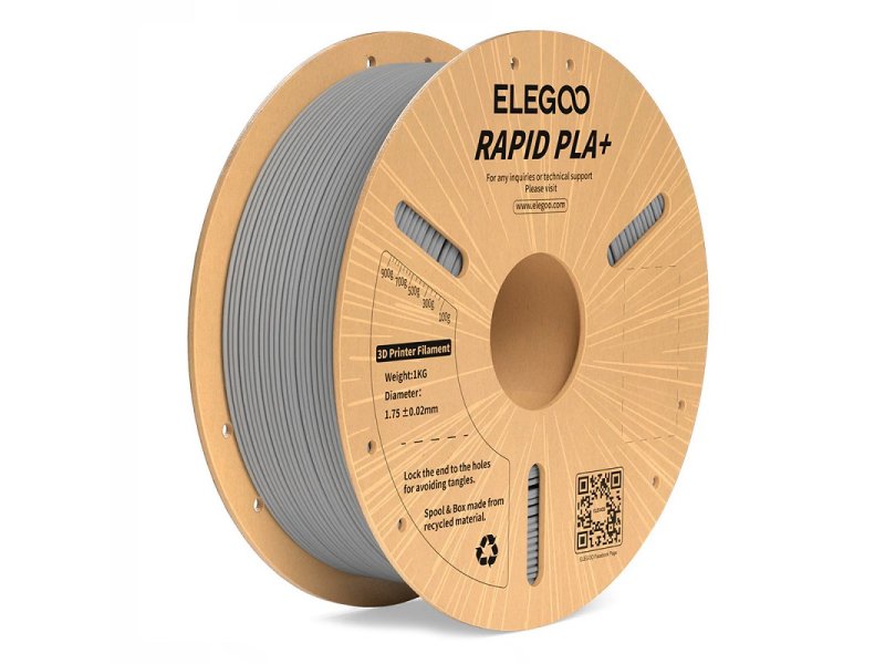 ELEGOO Rapid PLA+ filament 1.75mm 1kg – Grey