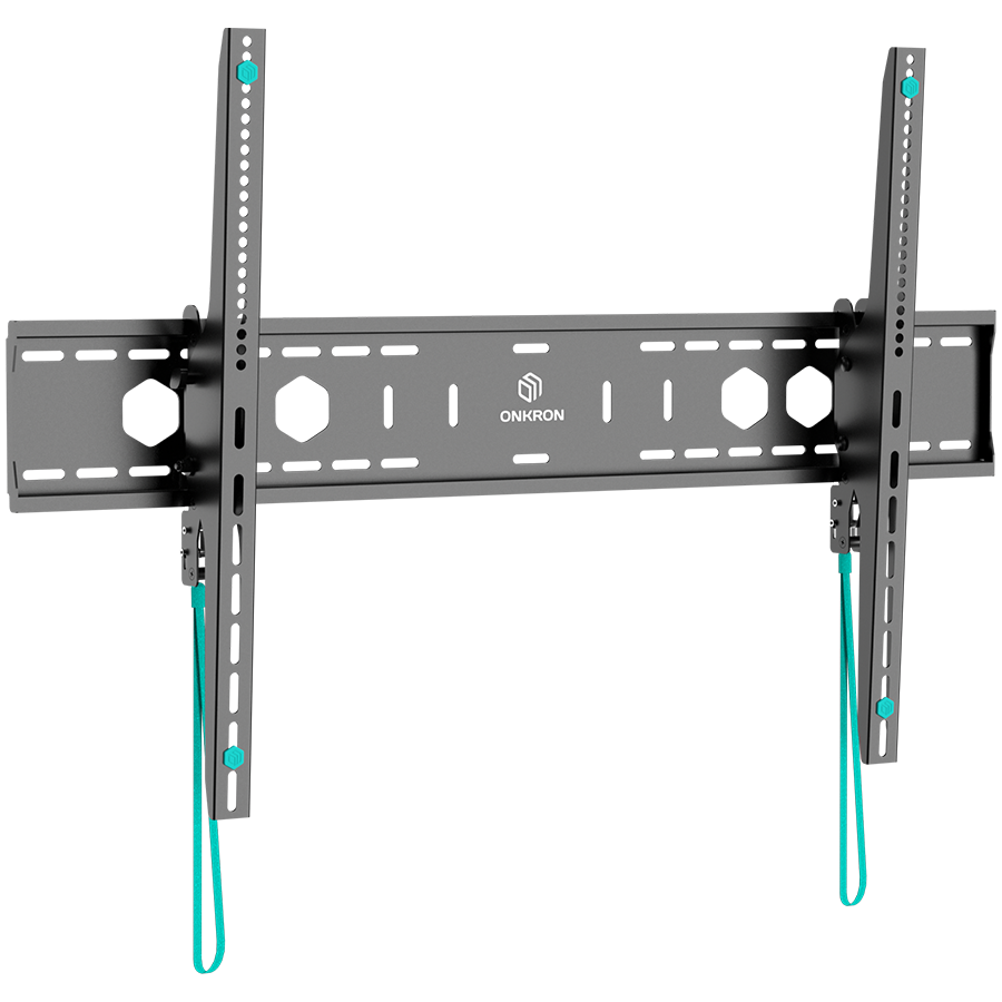 ONKRON Tilting TV Wall Mount for 60′ to 110-inch Screens 24′ up to 120 kg, Black