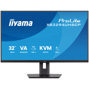 Iiyama PROLITE XB3294UHSCP-B1 LED monitor 31.5 3840 x 2160 4K 60 Hz VA 400 cd  3000 2 ms HDMI DP USB-C SPEAKERS BLACK