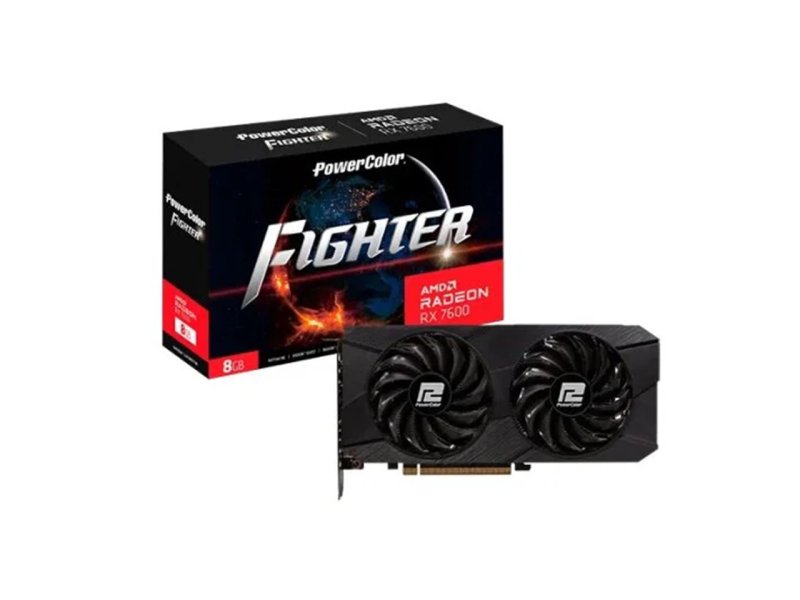 POWER COLOR Fighter AMD Radeon™ RX 7600 8GB GDDR6 RX7600 8G-F/V2